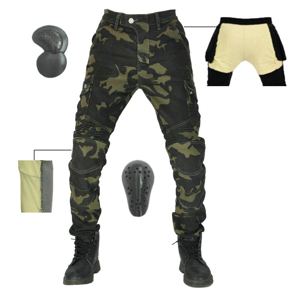 Kevlar Motorcycle Jeans - Motorcycle Riding Pants with Armor And Aramid Protection Lining - AMZ Rider Wear™PANTS