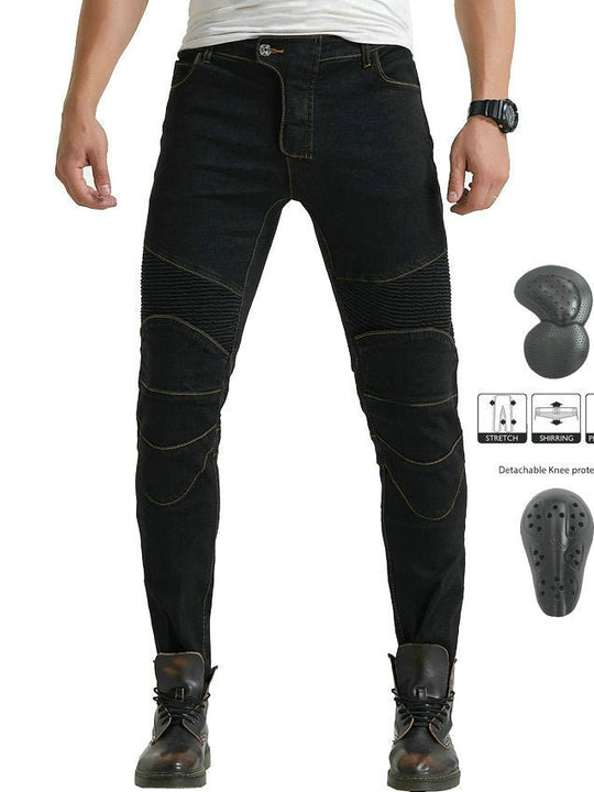 Professional Grade Locomotive Racing Straight-Leg, Drop-Resistant Motorcycle Riding Pants
