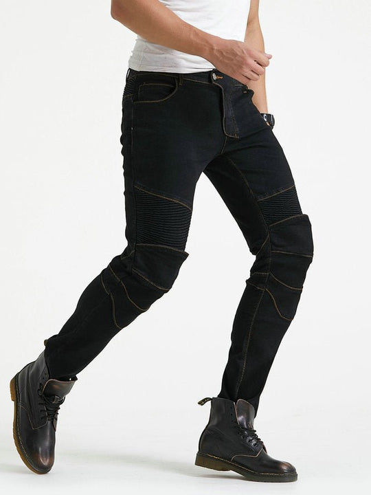 Professional Grade Locomotive Racing Straight-Leg, Drop-Resistant Motorcycle Riding Pants