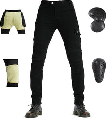 Kevlar Motorcycle Jeans - Motorcycle Riding Pants with Armor And Aramid Protection Lining - AMZ Rider Wear™PANTS