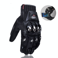 Motorcycle Riding Gloves with touchscreen compatibility - AMZ Rider WearMotorcycle Gloves