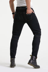 Motorcycle riding pants with Armor - Heavy duty Denim Style - AMZ Rider Wear™-Motorcycle Pants